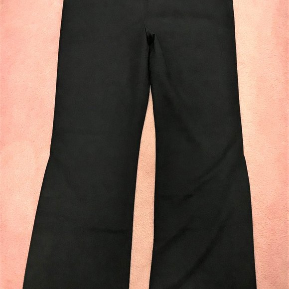 Prague Women Black Dress Pants Side Zipper Closure Side Split Size 10 - Picture 6 of 6